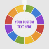 Aangepast ornament voor kleurenwiel/Rays (achterkant)