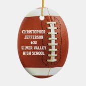 Aangepast Ornament voor Ovale Footballs (Voorkant)