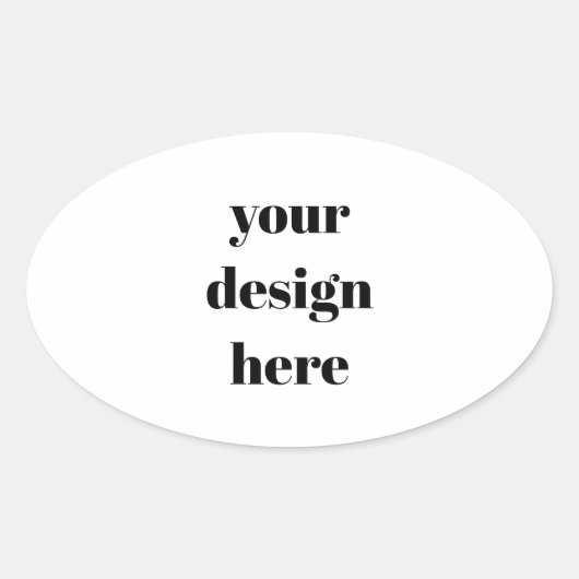 Aangepast Ovale Sticker (Voorkant)