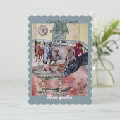 Aangepast paard goodies label kaart (Staand voorkant)