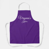 Aangepast Paars Apron Schort (Voorkant)