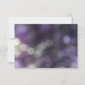 Aangepast Paars Bokeh Light & Typografie 32 RSVP (Achterkant)