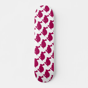 Aangepast Paars Bunny Rabbit Silhouette Skateboard