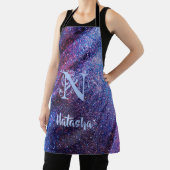 Aangepast Paars glitter Schort (Insitu)