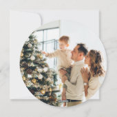 Aangepast Paars goudfotofeest Feestdagenkaart (Achterkant)