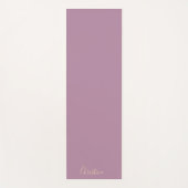 Aangepast Paars minimalistisch Yogamat (Voorkant)