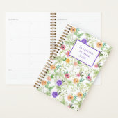 Aangepast Paars roze geel hout, vroeg Planner (Display)