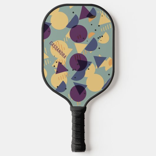 Aangepast Paars seafoam Blauwgroen Blauw Oranje Mo Pickleball Paddle (Voorkant)