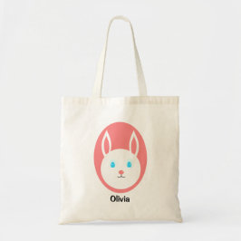 Aangepast paasBunny-Tas met roze Tote Bag