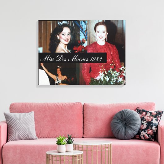 Aangepast paginanieuws portret canvas afdruk (Insitu (Woonkamer))