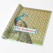 Aangepast pakvakantieverlooppapier cadeaupapier (Uitgerold)