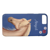 Aangepast Palomino Horse iPhone 7 Hoesje (Achterkant (Horizontaal))