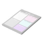 Aangepast paneel voor winkellijst notitieblok (Gedraaid)