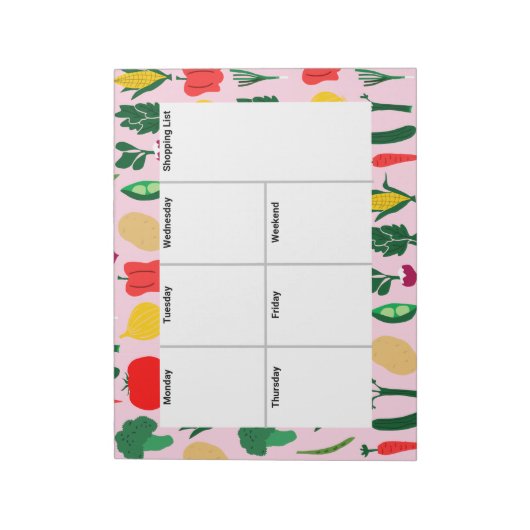 Aangepast paneel voor winkellijst notitieblok (Gedraaid)