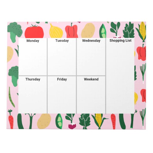 Aangepast paneel voor winkellijst notitieblok (Voorkant)