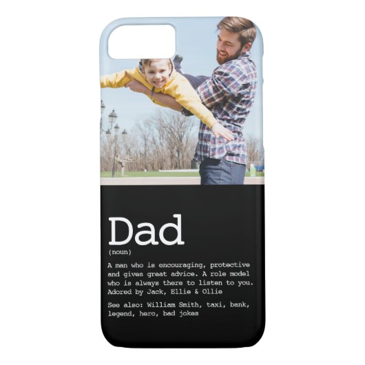 Aangepast pap Definitie Foto Modern Black Case-Mate iPhone Case (Achterkant)