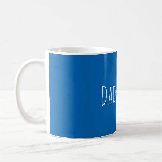 Aangepast pap om blauwe koffie Mok te zijn (Links)