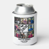 Aangepast pap van de senior afstuderen 8 fotocolla blikjeskoeler (Blikje Voorkant)