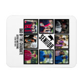 Aangepast pap van de senior afstuderen 8 fotocolla magneet (Horizontaal)