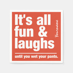 Aangepast papier voor FUN en LAUGHS Servet