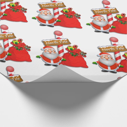 Aangepast papier voor het ompakken van Noordpool (Hoek)