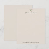 Aangepast papier voor Hummingbird Stationery (Voorkant / Achterkant)