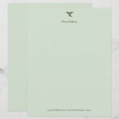 Aangepast papier voor Hummingbird Stationery (Voorkant / Achterkant)