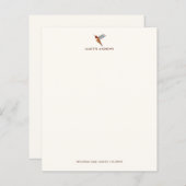 Aangepast papier voor Hummingbird Stationery (Voorkant / Achterkant)