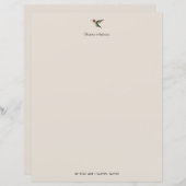 Aangepast papier voor Hummingbird Stationery (Voorkant / Achterkant)