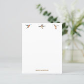 Aangepast papier voor Hummingbird Stationery (Staand voorkant)