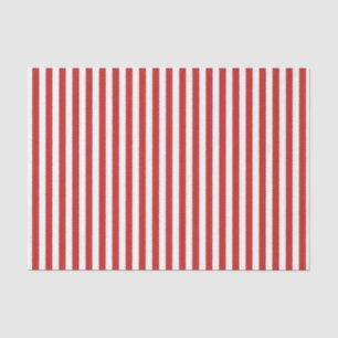 Aangepast papier voor rood en wit gestreept weefse