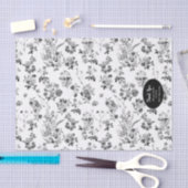 Aangepast papier voor zwart-wit, Floral (Craft)