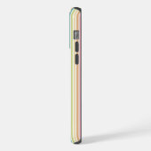 Aangepast Pastelregenboog verticaal streeppatroon iPhone Hoesje (Linkerkant)