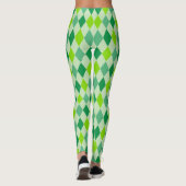 Aangepast patroon met hoge golflengte diamanten, g leggings (Achterkant)