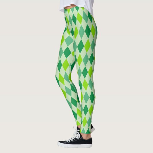 Aangepast patroon met hoge golflengte diamanten, g leggings (Links)