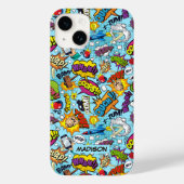 Aangepast patroon van tekststrips Case-Mate iPhone case (Achterkant)