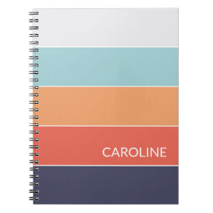 Aangepast patroon voor Multi-Color Block Stripes ( Notitieboek