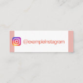 Aangepast "Peach Blooms"-instagram Mini Visitekaartje (Achterkant)