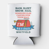 Aangepast pensioen postpersoneel in ruste Postdien Blikjeskoeler (Voorkant)