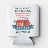 Aangepast pensioen postpersoneel in ruste Postdien Blikjeskoeler (Achterkant)