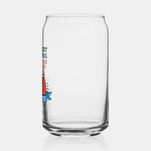 Aangepast pensioen postpersoneel in ruste Postdien Blikvorm Glas (Links)