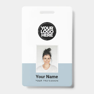 Aangepast Personeel - Foto, BarCode, Groot Logo, N Badge