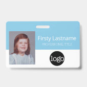 Aangepast Personeelslid - Foto, Streepjescode, Log Badge (Voorzijde)