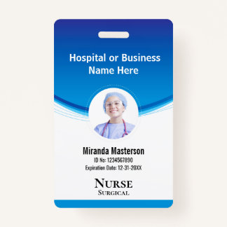 Aangepast personeelslid Naam Logo Barcode Foto-ID Badge