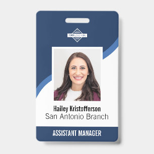 Aangepast personeelslogo Foto ID Naambadge Badge