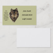 Aangepast persoonlijk Visitekaartje Wolf Totem (Voorkant / Achterkant)