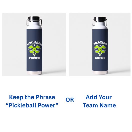 Aangepast Picklebalteam Waterfles