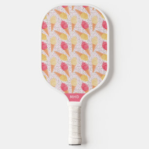 Aangepast pictogram voor monogram-ijs pickleball paddle