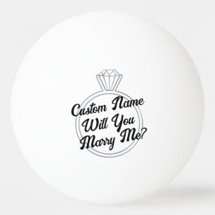 Aangepast Ping Pong Bal Voorstel Verlovings Cadeau Pingpongballen