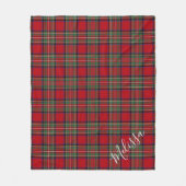Aangepast plan Stewart Tartan Fleece Deken (Voorkant)